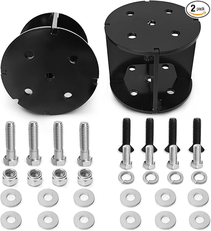 FLOVENTIS 4" Straight Air Helper Spring Spacer, Heavy-Duty Steel Compatible by FLOVENTISAirSuspensions