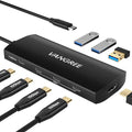 USB C Hub 8 in 1 Multiport Adapter, 3 USB 3.2 Gen 2 Ports by VANGREE