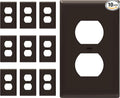 ENERLITES Duplex Receptacle Outlet Wall Plate, Gloss Finish, Size 1-Gang 4.50" by Enerlites