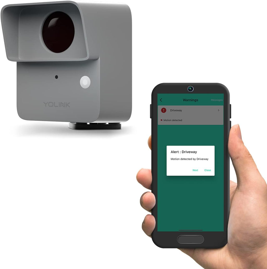 Lora Smart Outdoor Motion Detector Sensor, Driveway Alert, Property Invasion/Tresspassing Detector, 1/4 Mile Open Air Range, Email/Sms/Push Alerts, Alexa, IFTTT, Home Assistant (Hub Required)