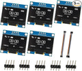 JAMHER 1.3 Inch I2C IIC OLED Display Module 128x64 Pixel Mini Self-Luminous by Unknown