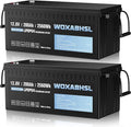 WOXABHSL 12V 200Ah LiFePO4 Lithium Battery 2 Parks, Built-in 200A BMS, 15000+ by WOXABHSL