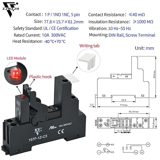 Electromagnetic Power Relay 24VAC 12 Amp SPDT - Image 5
