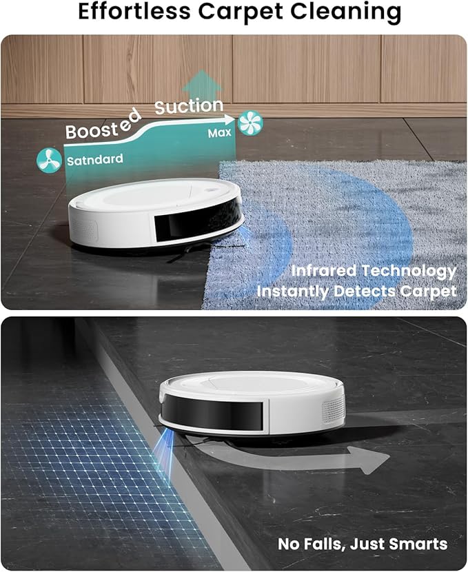 Lefant M310 Ultra Robot Vacuum and Mop, 6000Pa Suction-Slim Robotic Cleaner - Image 3