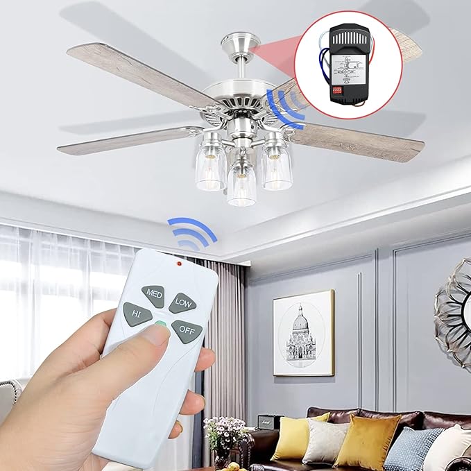 2 Pack Universal Ceiling Fan Remote Control Kits - Image 7