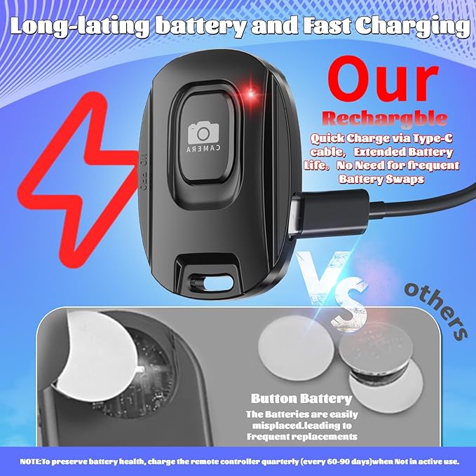 VYVIYON Bluetooth Camera Remote Shutter - Image 2