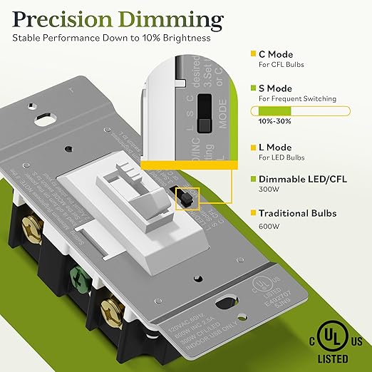 TG Digital Toggle Dimmer Light Switch - Image 6
