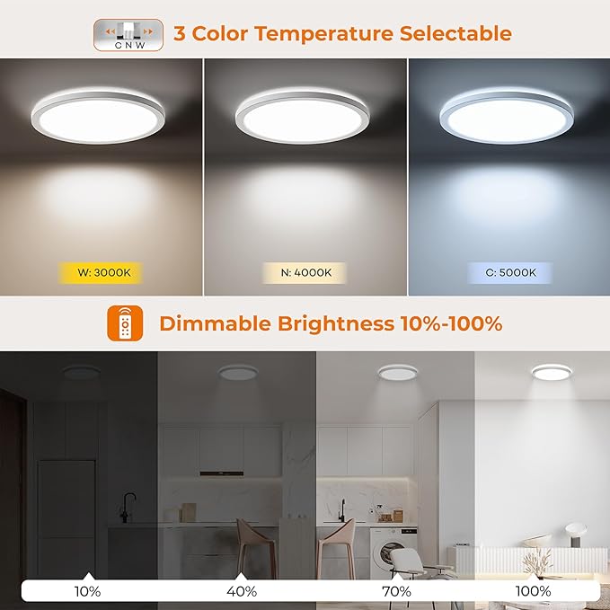 Matane Dimmable Motion Sensor LED Ceiling Light - Image 2