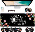 Ergonomic Keyboard Wrist Rest & Mouse Pad Wrist Rest Set, Large Gaming Desk Mat by Unknown