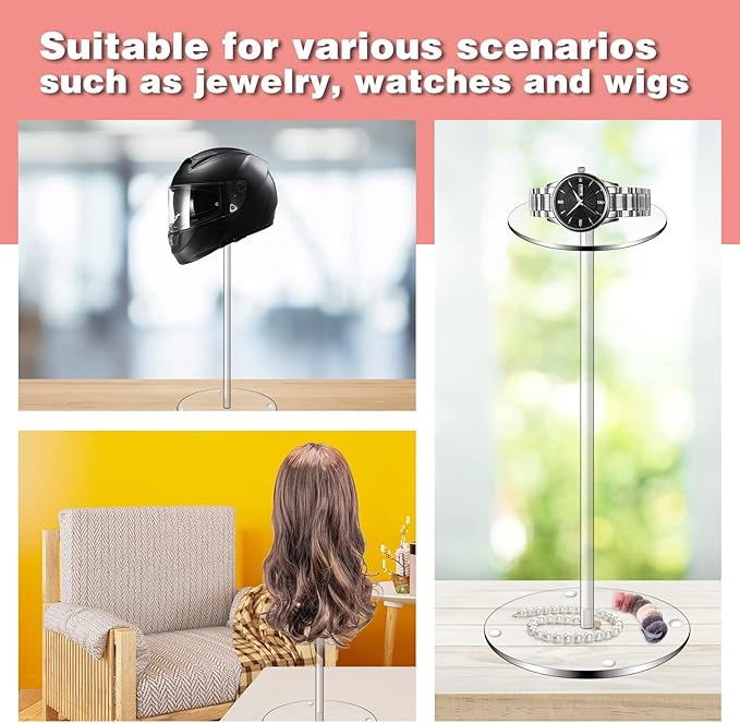 Hdkwby Acrylic Hat Display Stand 4 Pack- Thickened Base - Image 4