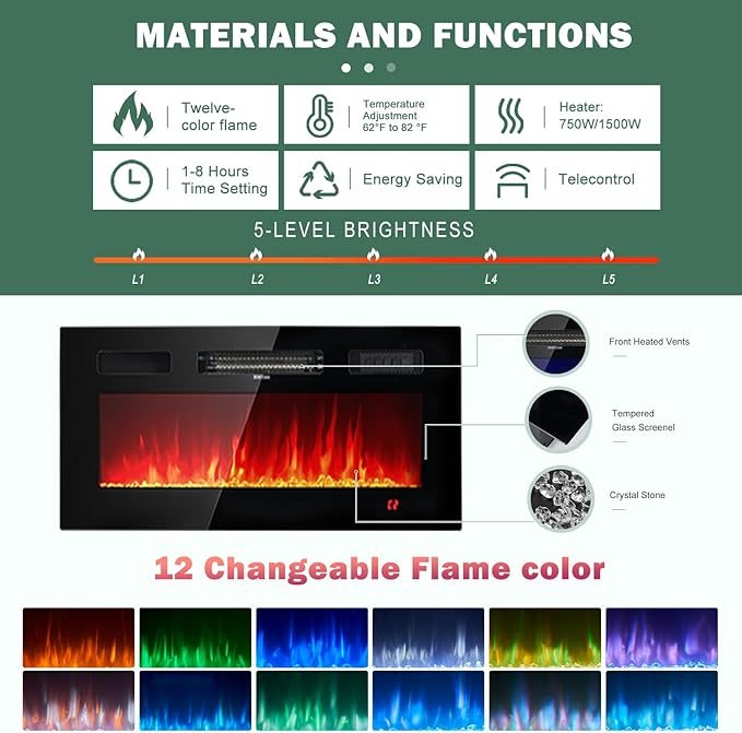oneinmil Fireplace TV Stand - Image 5