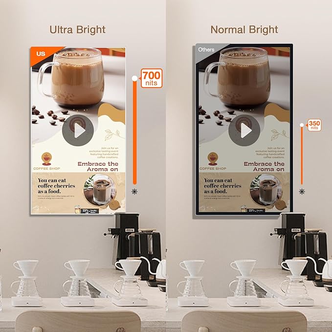 Canlarriz Digital Signage Display 75 inch Wall Mount Digital Menu Board - Image 4