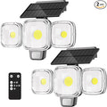 ESLIGHTION Solar Motion Sensor Outdoor Lights, 3 Modes LED Security Flood Light by Unknown
