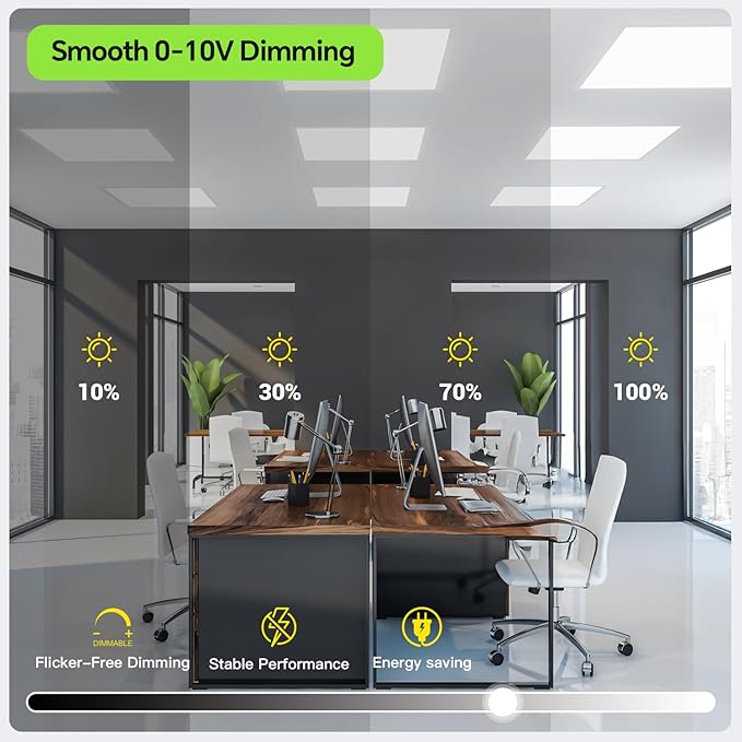 6Pack 2x2 LED Light Flat Panel, 40/35/30/25/20W, 5 Color Temps - Image 6