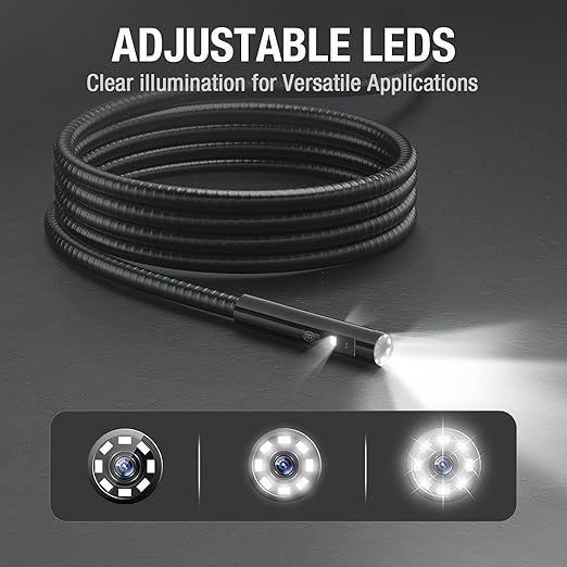 Triple Lens Borescope Inspection Camera, Teslong Professional Endoscope - Image 6