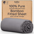 Bambaw 100% Viscose Derived from Bamboo Fitted Sheet Full Size, Cooling Fitted by Bambaw