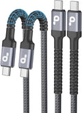 USB C to USB C Cable 10FT, Long Type C Fast Charging Cable Nylon Braided USBC by PRAKIE