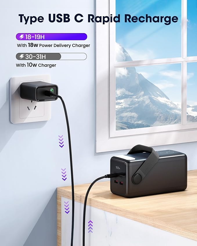 Portable Charger 80000mAh Power Bank, 22.5W Fast Charging USB C Battery Pack - Image 7