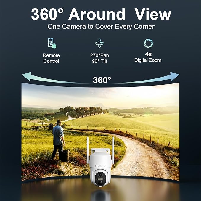 HOSAFE.COM 4G LTE Cellular Security Camera Outdoor, No WiFi Security Camera - Image 6