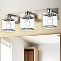 WINSHEN 3-Lights Bathroom Wall Light Fixtures E26 Bulb Base, Brushed Nickel by WINSHENLighting