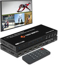 J-Tech Digital 4K HDMI Multiviewer Switch 4 in 1 Out, 4x1 4K 30Hz HDMI Quad by J-TechDigital