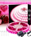 Pink Led Lights Strip Valentines Galentines Day Decor Rope Lights Easy DIY by Aalnfe