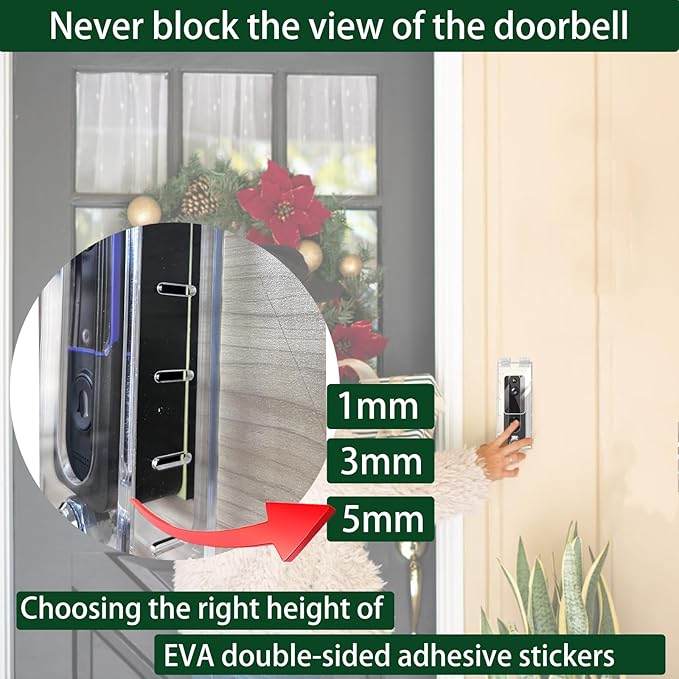 groword Anti-Theft Video Doorbell Mount Compatible - Image 7
