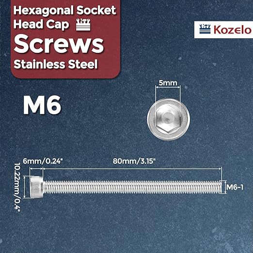 Kozelo 5pcs Socket Head Cap Screws - Image 2