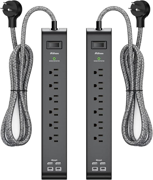 12FT Long Power Strip Surge Protector - by Mifaso