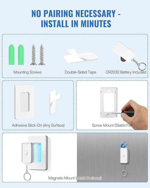 WILAWELS Remote Control Outlet Wireless Wall Switch, Wireless On Off Remote - Image 5