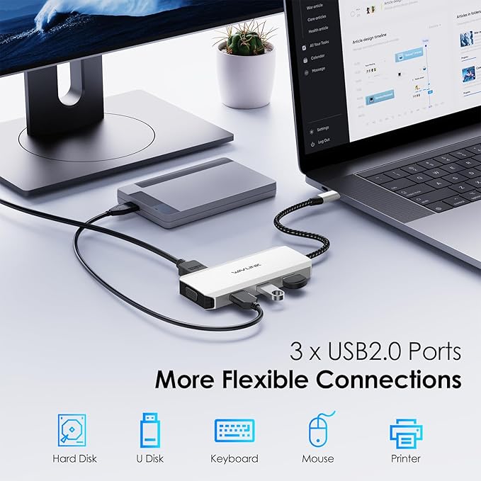 USB C Docking Station Dual DP Monitor, Displayport Docking Station - Image 8