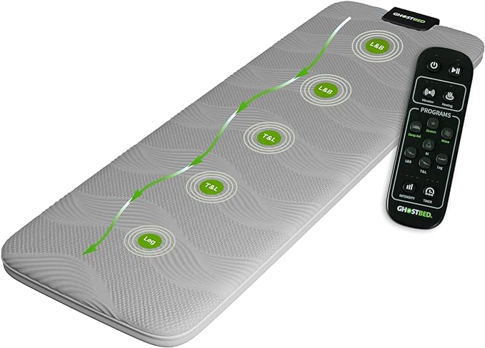 GhostBed Massage Mat with 3" Gel Memory Foam by GhostBed