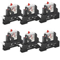 UL Listed 6Pcs 24VAC Relay Electromagnetic Power Relay 8Amp 8Pins DPDT by ZJWZJH