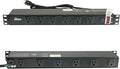 Tecmojo 1U Rackmount Network-Grade PDU Power Strip, 12 Wide-Spaced Right Angle by Tecmojo