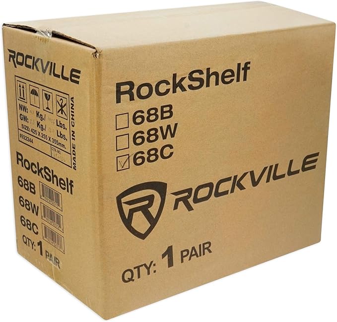 Rockville Pair RockShelf 68C V2 400W Wood 6.5" Bookshelf Speakers, 8 Ohm - Image 6