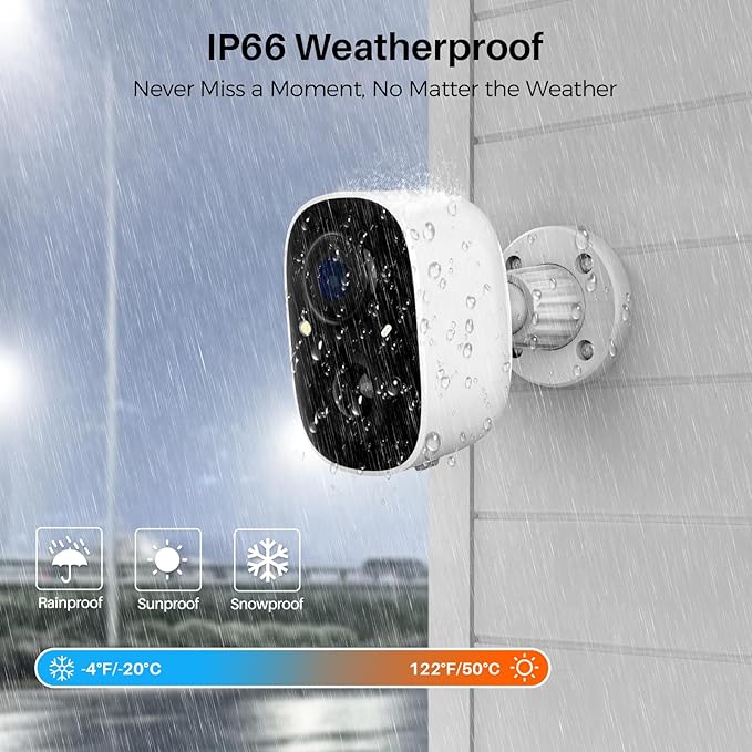 Security Cameras Wireless Outdoor, 2K Battery Powered WiFi Wireless Security - Image 5