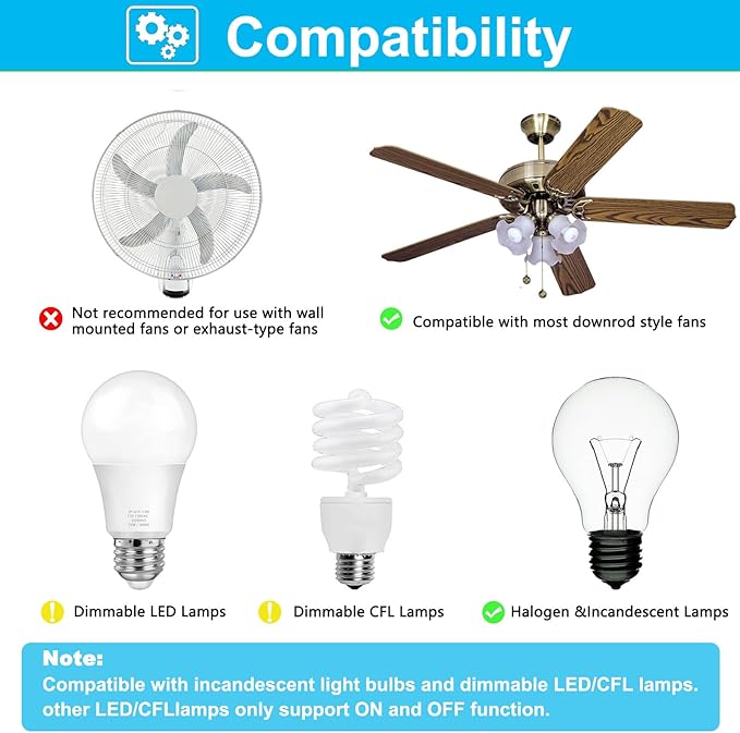 Thermostatic Ceiling Fan Remote Control Replacement - Image 6