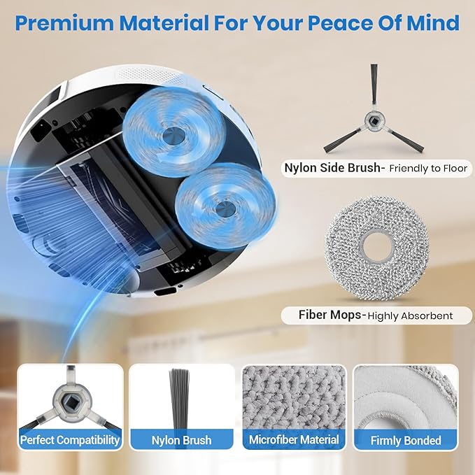 Bluevisk M3 Replacement Parts for Lefant M3 Accessories Robotic Vacuum Cleaner - Image 4