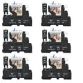 UL Listed 6 Pcs 8-Amp Electromagnetic Relay 24V DC Relay DPDT 2NO 2NC 8Pin by ZJWZJH