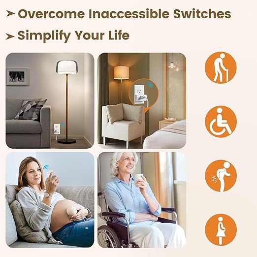 SURAIELEC Remote Control Outlet, Wireless Light Switch - Image 7
