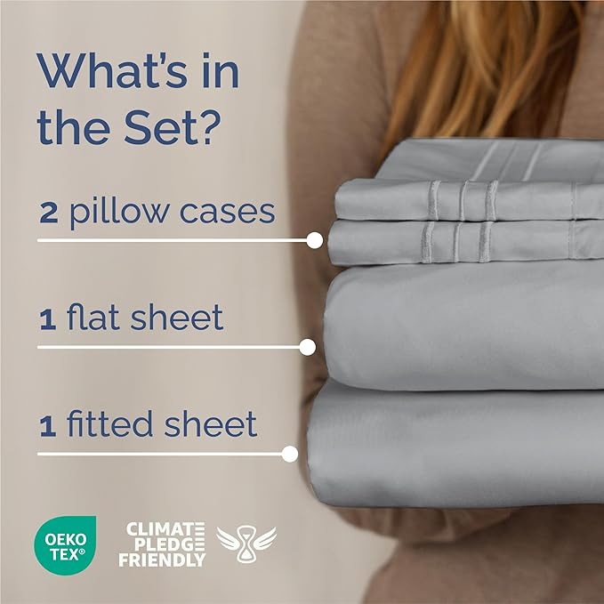 King Size 4 Piece Sheet Set - Image 2