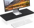 SSWOOD Monitor Stand Riser, Wood & Acrylic Computer Monitor Stand Desk Desktop by Unknown