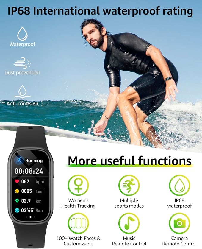 Asmoda Fitness Tracker, Smart Watch - Image 6