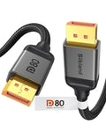 Silkland 80Gbps DisplayPort 2.1 Cable 5FT, DP 2.1 Cable, HDR HDCP DSC 1.2a by Silkland