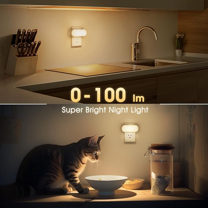 DORESshop Led Night Lights Plug into Wall Soft White, Compact Dimmable Night - Image 7