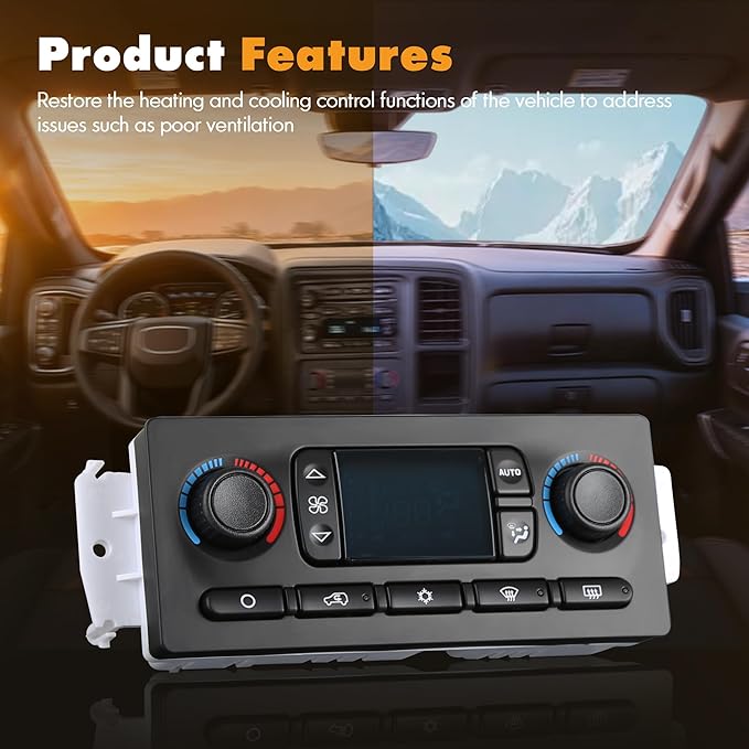 599-009 Climate Control Module A/C Heater Air Conditioning Panel Compatible - Image 8