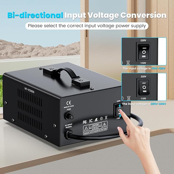 5000W Voltage Converter Transformer Step Up/Down Converter 110/120 Volt - Image 4