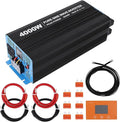 4000W Pure Sine Wave Inverter, 1 USB Port 5v/3.4a, LCD Display&Remote Controller by Unknown