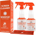 WHOOSH! Pro 16.9 fl oz Refillable TV Screen Cleaner & Microfiber Cloth by WHOOSH