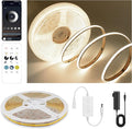 Pandery COB LED Strip Lights Natural White, 24V Dimmable led Light Strip KIT by PanderyCOBLightUPYourLife